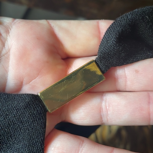 Asos petite black midi dress side cutouts 4 - Picture 8 of 8